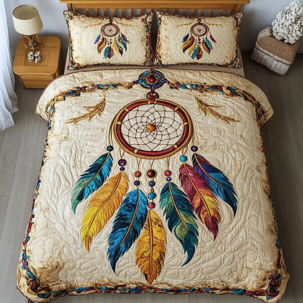 Web of Serenity 3-Piece Quilted Bedding Set NCU0PT2938