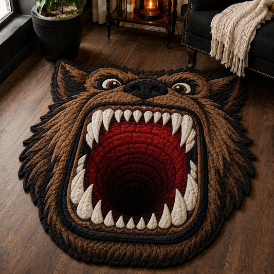 Werewolf Maw Custom Shape Area Rug NCU0DV9848