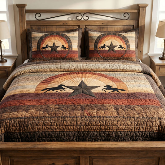 Western Soul 3-Piece Quilted Bedding Set NCU0NT12788