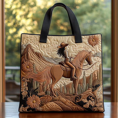 Horse Quilted Tote Bag NCU0VT202