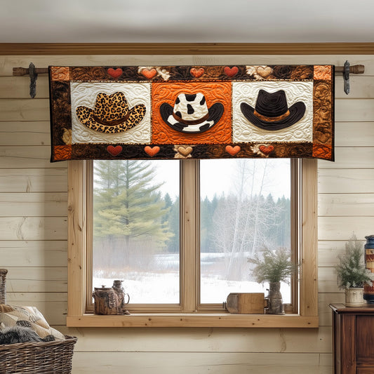 Western Boots Quilted Valance NCU0NT6682