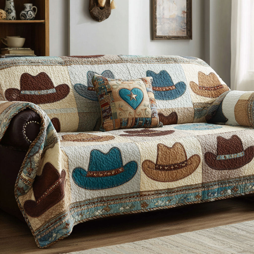 Western Comfort Quilted Sofa Cover NCU0DK11879