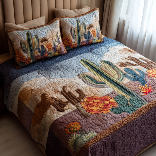 Western Dawn 3-Piece Quilted Bedding Set NCU0DV6705