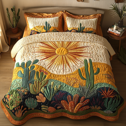 Western Dawn 3-Piece Quilted Bedding Set NCU0VH3032