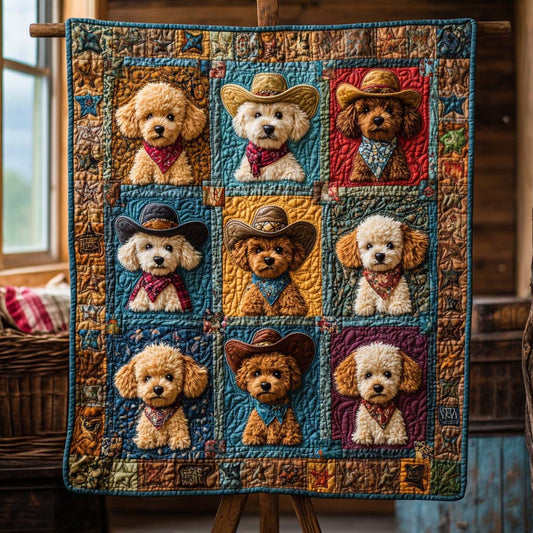 Western Dog Horizon Quilted Blanket NCU0PT2695