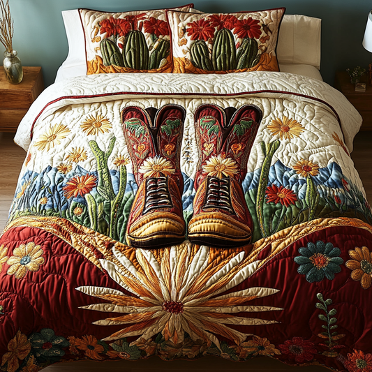 Western Dreams 3-Piece Quilted Bedding Set NCU0VH3237
