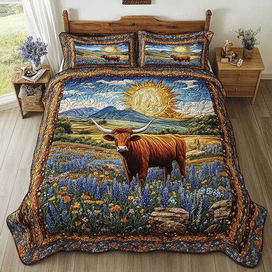 Western Dreams 3-Piece Quilted Bedding Set NCU0VH4497