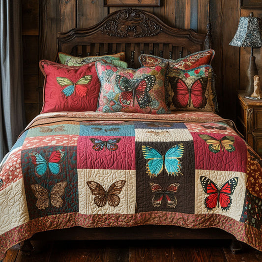 Western Flight 3-Piece Quilted Bedding Set NCU0PT6269