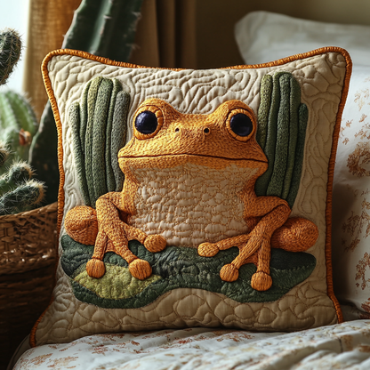 Western Frog Tales Quilted Pillow Case NCU0DV5640