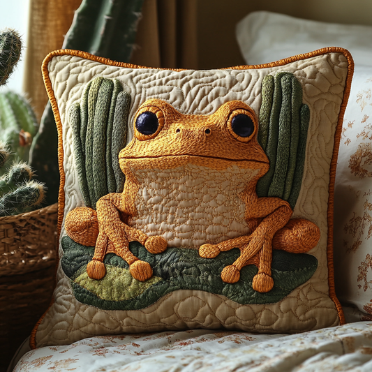 Western Frog Tales Quilted Pillow Case NCU0DV5640
