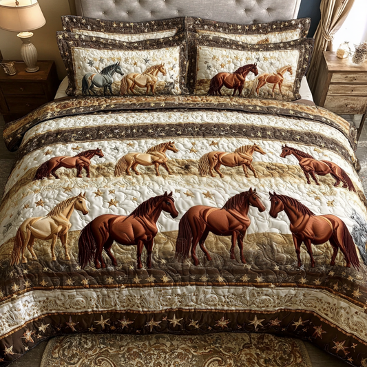 Western Glory 3-Piece Quilted Bedding Set NCU0VH2272