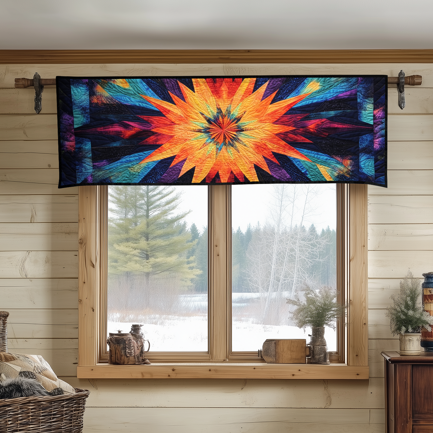 Western Horizon Quilted Valance NCU0VH2946