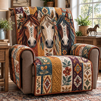 Western Horse Friends Quilted Sofa Cover NCU0DV10410