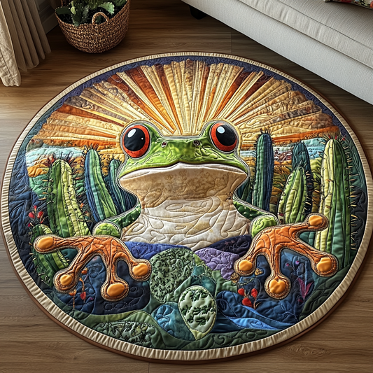 Western Leap Quilted Round Mat NCU0DV5592