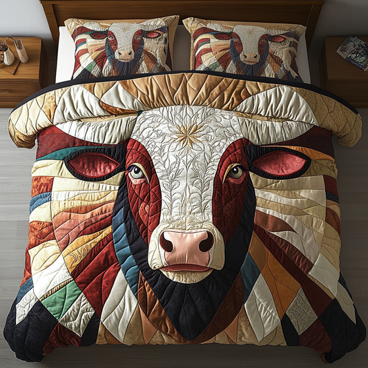 Western Pride 3-Piece Quilted Bedding Set NCU0VH3256
