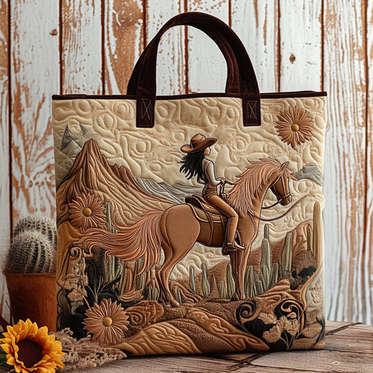 Western Ride Quilted Tote Bag NCU0DV7015
