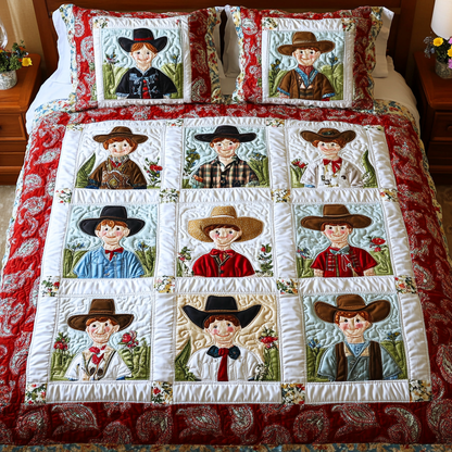 Western Spirit 3-Piece Quilted Bedding Set NCU0DK7268