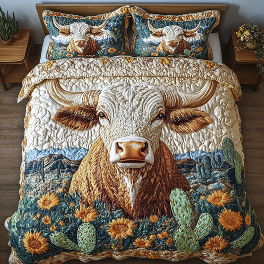 Western Spirit 3-Piece Quilted Bedding Set NCU0VH5191