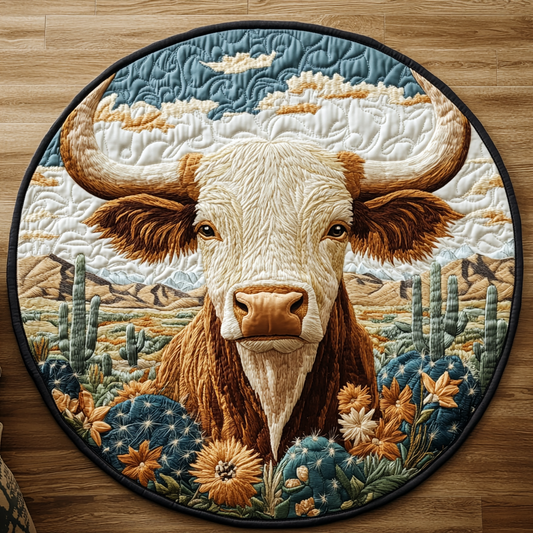 Western Spirit Quilted Round Mat NCU0VH5266