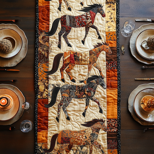 Western Spirit Quilted Table Runner NCU0VH3385