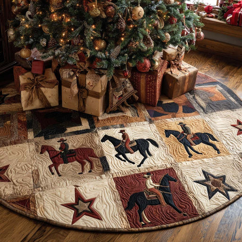 Western Star Christmas Quilted Tree Skirt NCU0NT11228
