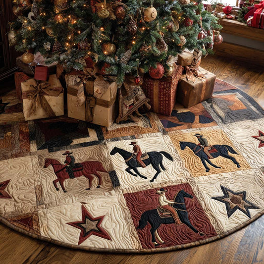 Western Star Christmas Quilted Tree Skirt NCU0NT11228
