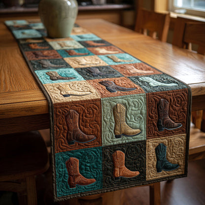 Western Steps Quilted Table Runner NCU0TV1446