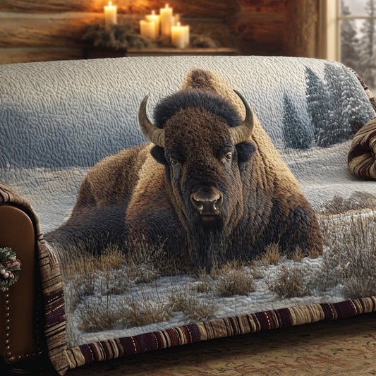 Western Strength Quilted Sofa Cover NCU0DV8538