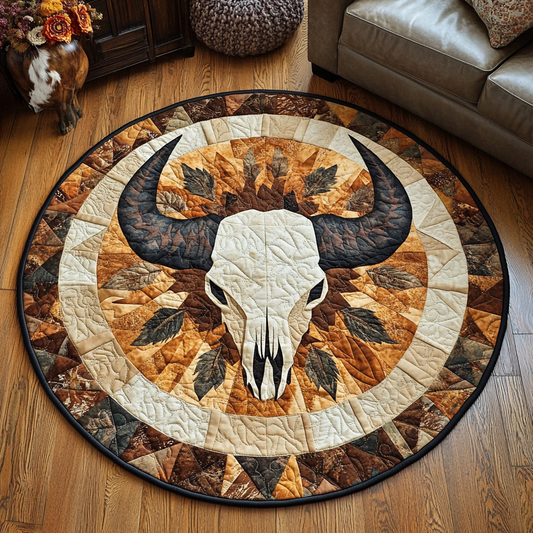 Western Vibe Quilted Round Mat NCU0VH5977