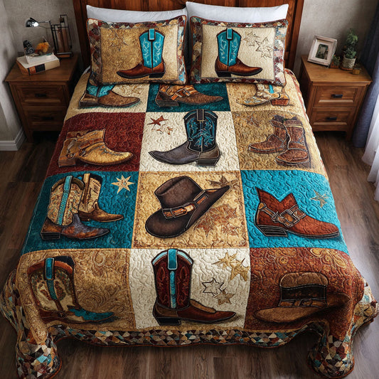 Western Way 3-Piece Quilted Bedding Set NCU0DK12161