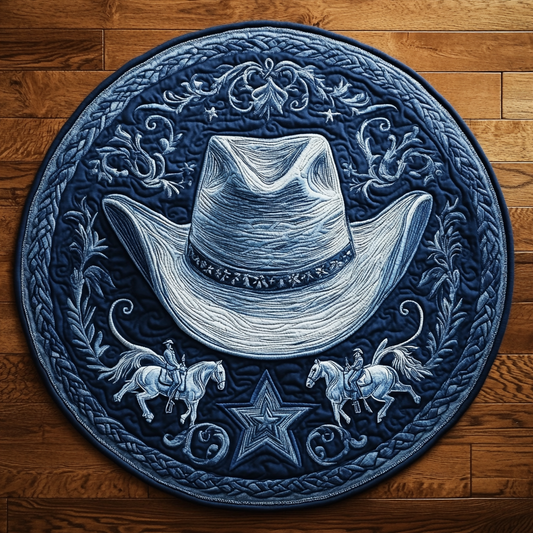 Western Whirl Quilted Round Mat NCU0VH5021