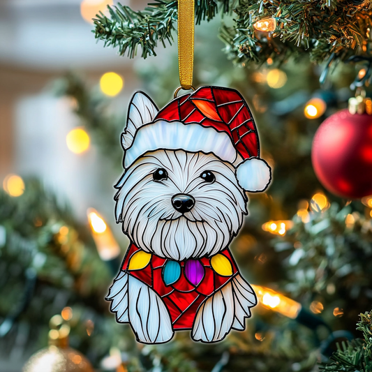 Westie Christmas Magic Mica Ornament NCU0DV1778