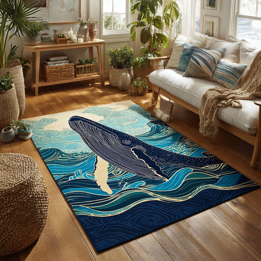 Whale Serenade Area Rug NCU0TV494