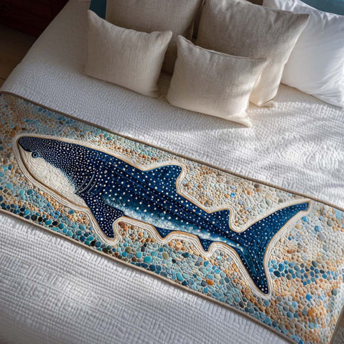 Whale Shark Quilted Bed Runner NCU0NT9957