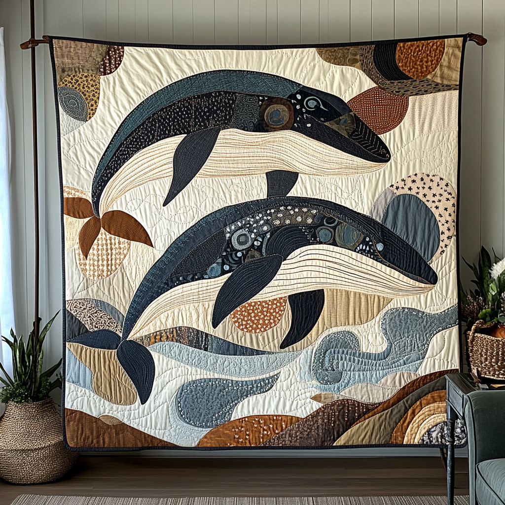 Whale Song Quilted Blanket NCU0DK5524