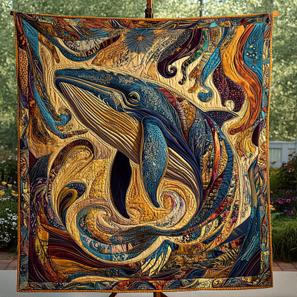 Whale Wonder Quilted Blanket NCU0DK4000