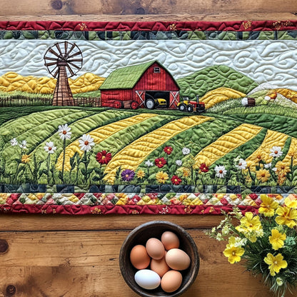 Wheat Fields Quilted Table Runner NCU0PT6151