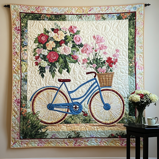 Wheels of Petals Art Quilt Hanging NCU0TL1022