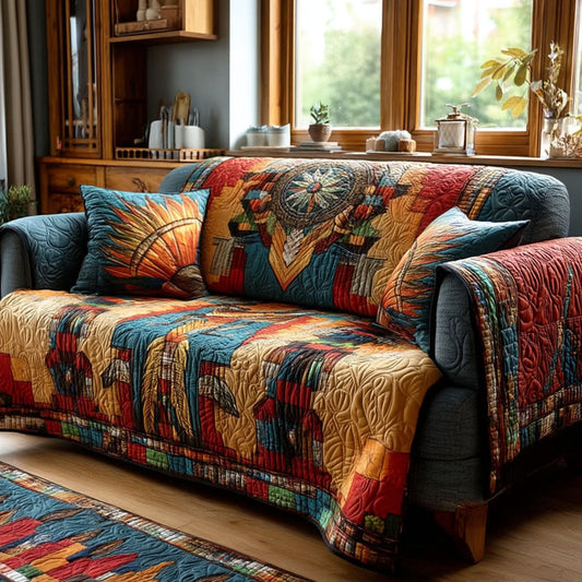 Where Feathers Rest Quilted Sofa Cover NCU0PT11211