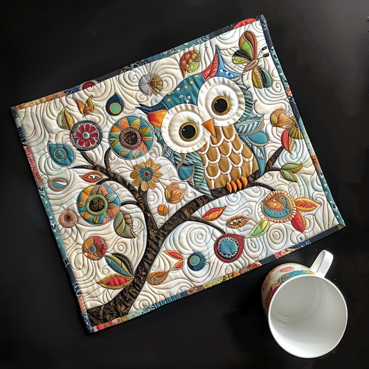 Whimsical Owl Quilted Placemat NCU0TL010