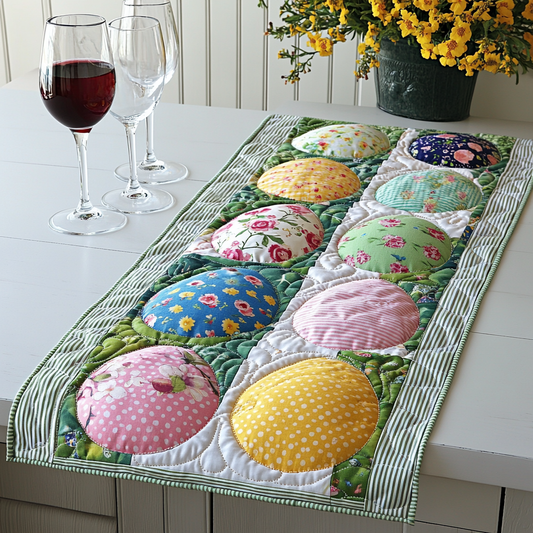 Whimsical Easter Quilted Table Runner NCU0DV4018