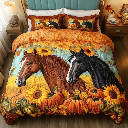 Whimsical Fields 3-Piece Quilted Bedding Set NCU0NT8929