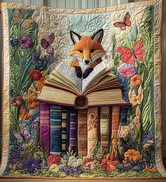 Whimsical Fox Tales Quilted Blanket NCU0DV2717