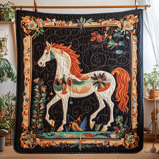 Whimsical Gallop Quilted Blanket NCU0PT5353
