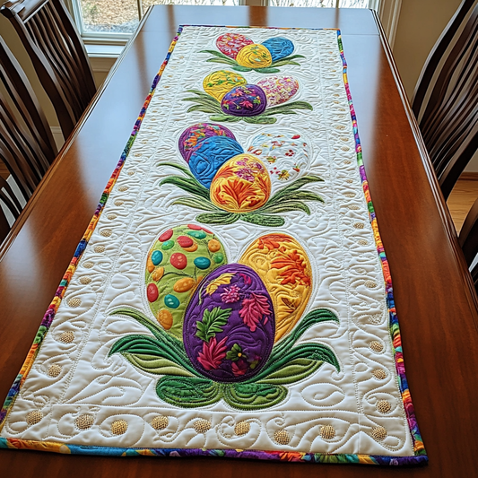 Whimsical Hatch Quilted Table Runner NCU0DK5247