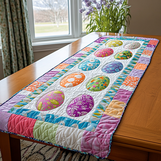 Whimsical Hatch Quilted Table Runner NCU0DK5664