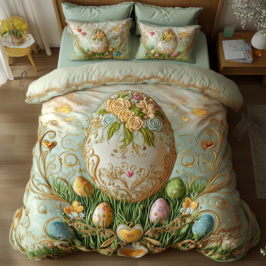 Whimsical Ovals 3-Piece Quilted Bedding Set NCU0DK5424