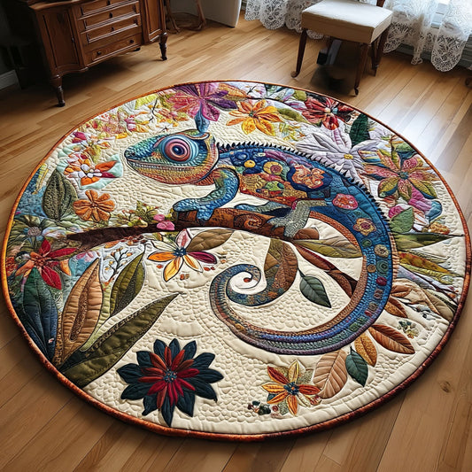 Whimsical Scales Quilted Round Mat NCU0PT7612