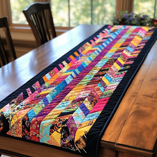Whimsical Weave Quilted Table Runner NCU0DK5686