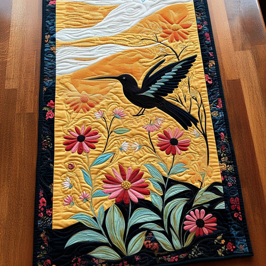 Whimsical Whirl Quilted Table Runner NCU0PT6743